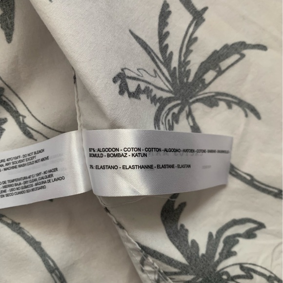 Cactusman Ricky Singh Tropical Palm Print Short Sleeve Button Down Shirt Size M - Picture 11 of 14